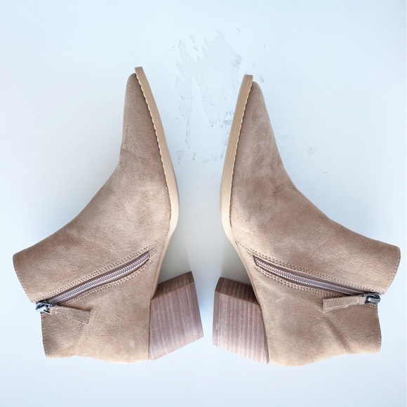 PAOLO Windy Snip Toe Western Ankle Bootie NEW In Mushroom - Picture 6 of 11